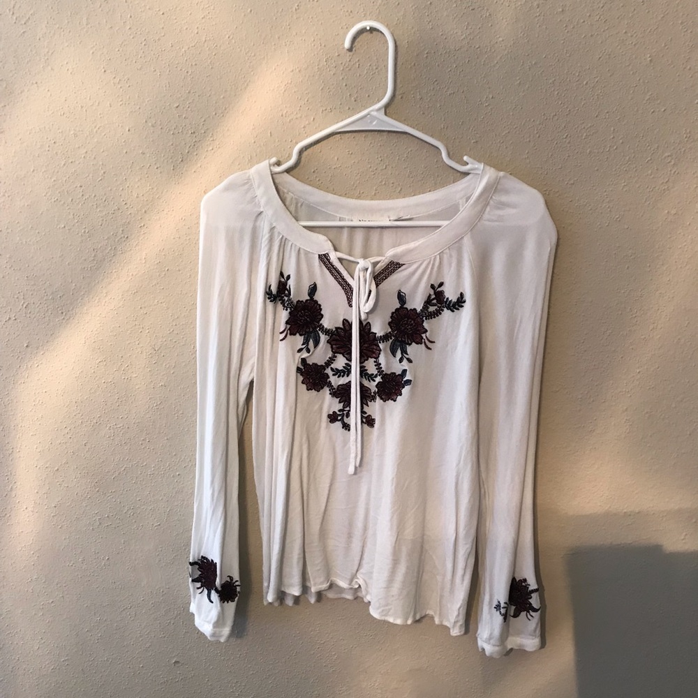 Cream floral top